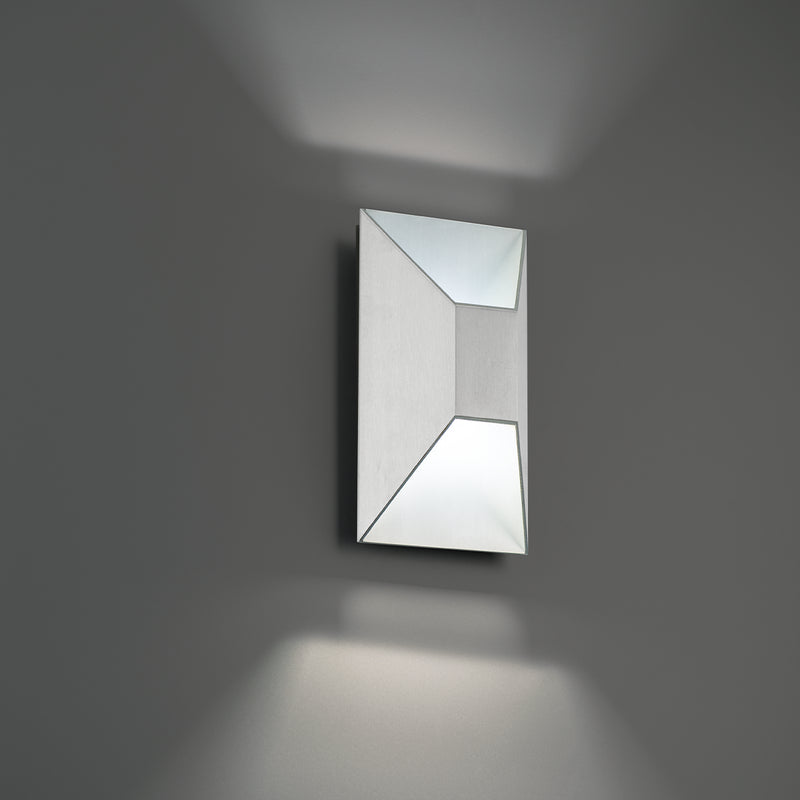 Modern Forms WS-W24110-35-AL LED Outdoor Wall Sconce, Brushed Aluminum