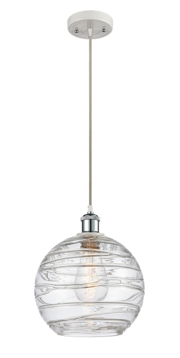 Innovations 516-1P-WPC-G1213-10 One Light Mini Pendant, White Polished Chrome