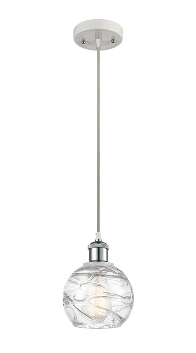 Innovations 516-1P-WPC-G1213-6 One Light Mini Pendant, White Polished Chrome