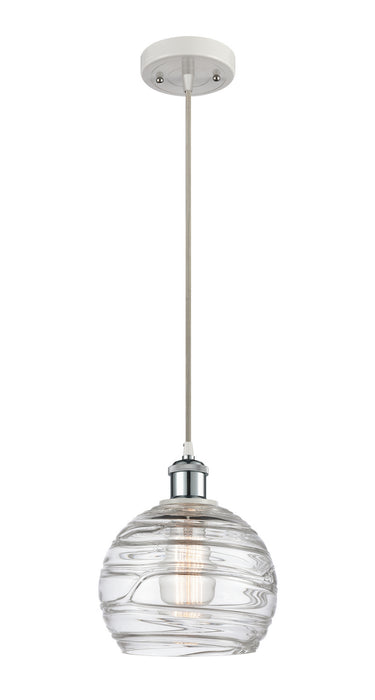 Innovations 516-1P-WPC-G1213-8-LED LED Mini Pendant, White Polished Chrome