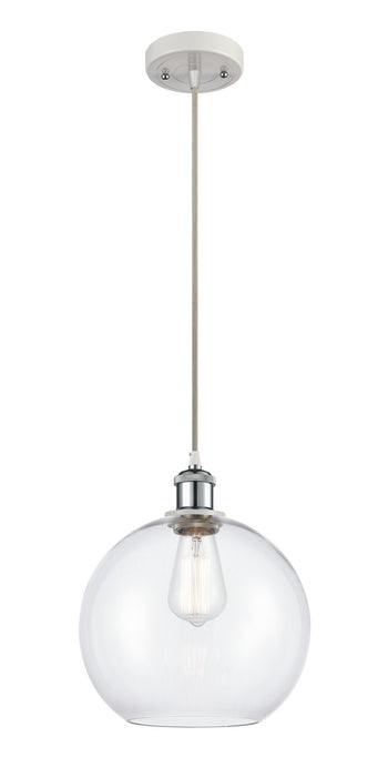 Innovations 516-1P-WPC-G122-10 One Light Mini Pendant, White Polished Chrome