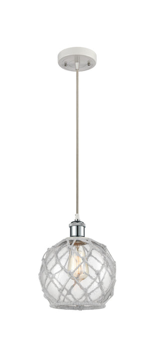 Innovations 516-1P-WPC-G122-8RW-LED LED Mini Pendant, White Polished Chrome