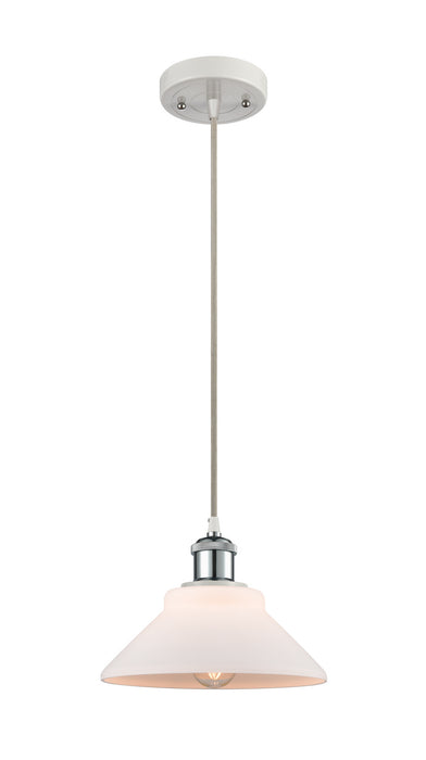 Innovations 516-1P-WPC-G131-LED LED Mini Pendant, White Polished Chrome