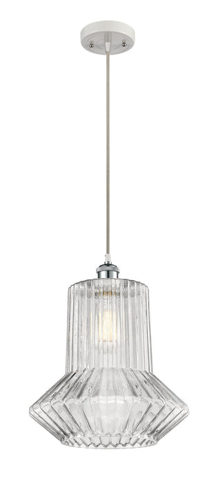 Innovations 516-1P-WPC-G212 One Light Mini Pendant, White Polished Chrome