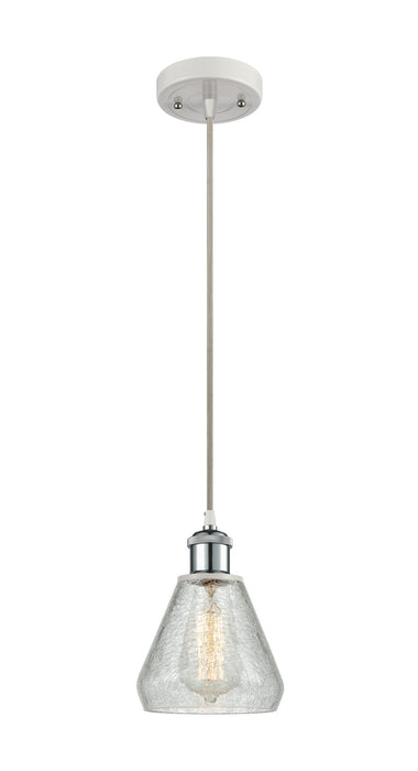 Innovations 516-1P-WPC-G275-LED LED Mini Pendant, White Polished Chrome