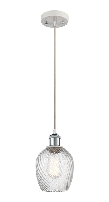 Innovations 516-1P-WPC-G292 One Light Mini Pendant, White Polished Chrome