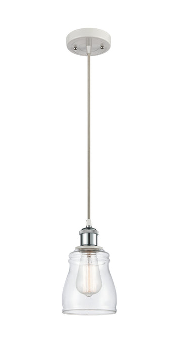 Innovations 516-1P-WPC-G392-LED LED Mini Pendant, White Polished Chrome