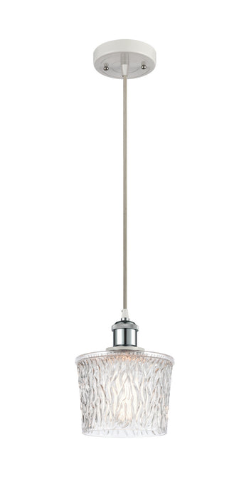 Innovations 516-1P-WPC-G402 One Light Mini Pendant, White Polished Chrome