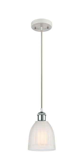 Innovations 516-1P-WPC-G441 One Light Mini Pendant, White Polished Chrome