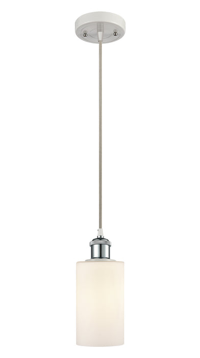 Innovations 516-1P-WPC-G801 One Light Mini Pendant, White Polished Chrome