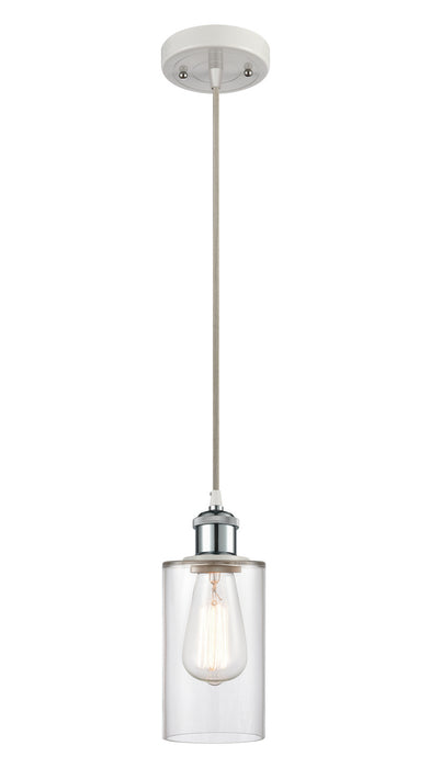 Innovations 516-1P-WPC-G802 One Light Mini Pendant, White Polished Chrome