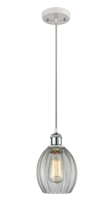 Innovations 516-1P-WPC-G82 One Light Mini Pendant, White Polished Chrome