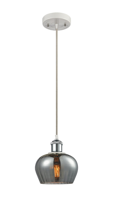 Innovations 516-1P-WPC-G93 One Light Mini Pendant, White Polished Chrome