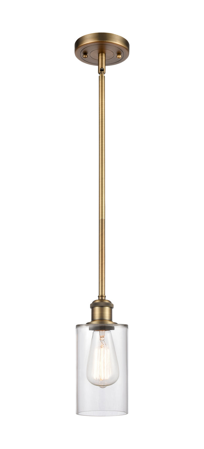 Innovations 516-1S-BB-G802 One Light Mini Pendant, Brushed Brass