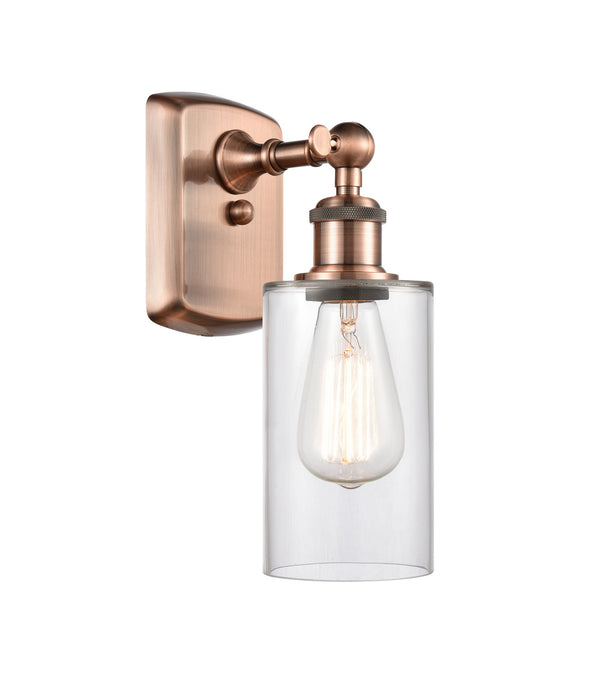 Innovations 516-1W-AC-G802 One Light Wall Sconce, Antique Copper