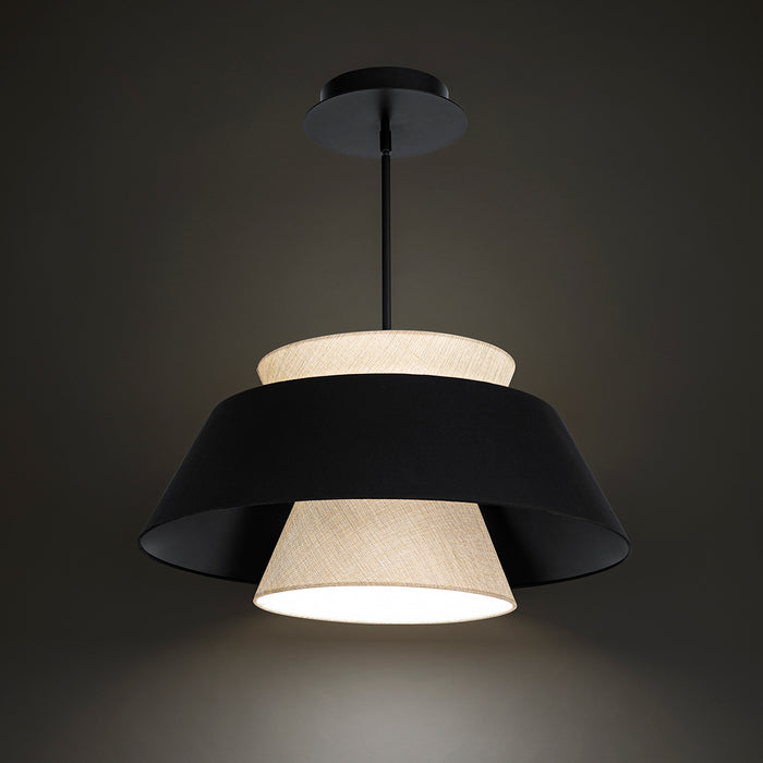 W.A.C. Lighting PD-75126-BK LED Pendant, Black