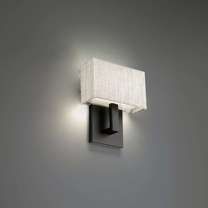 W.A.C. Lighting WS-13107-BK LED Wall Sconce, Black