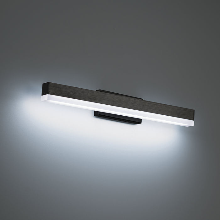 W.A.C. Lighting WS-41119-BK LED Bath, Brushed Black