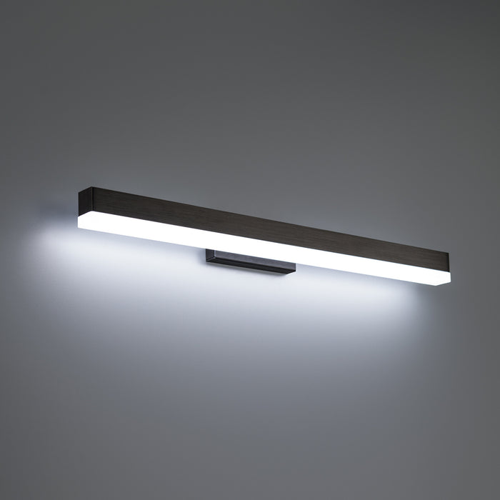 W.A.C. Lighting WS-41125-BK LED Bath, Brushed Black
