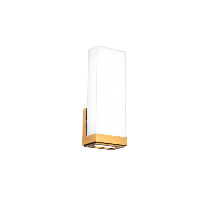 W.A.C. Lighting WS-43114-27-AB LED Wall Sconce, Aged Brass