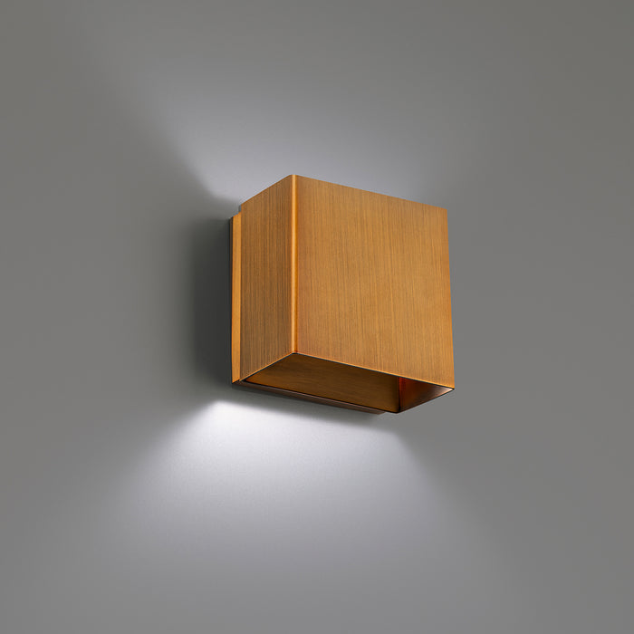 W.A.C. Lighting WS-45105-30-AB LED Wall Sconce, Aged Brass