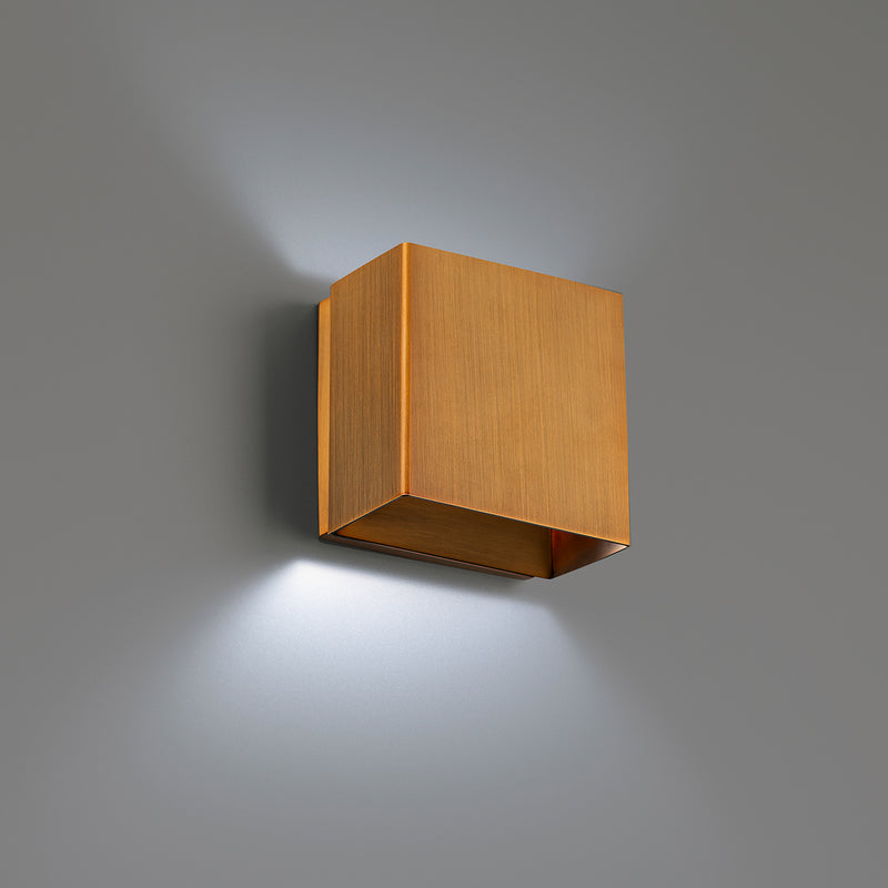 W.A.C. Lighting WS-45105-35-AB LED Wall Sconce, Aged Brass