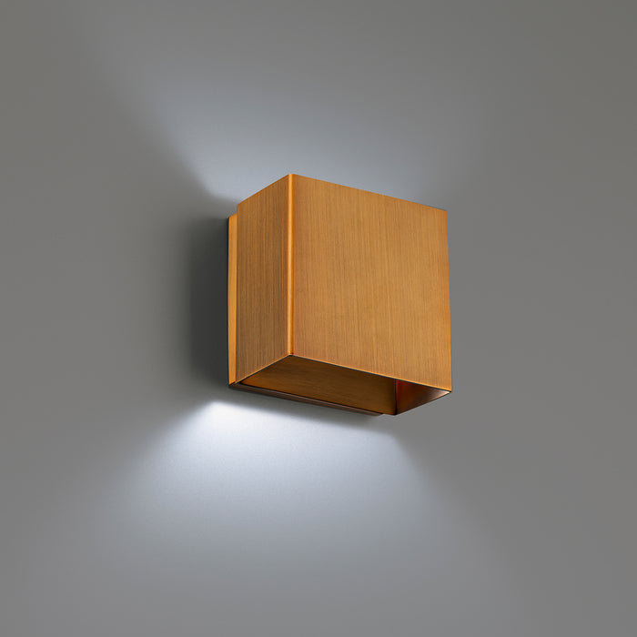 W.A.C. Lighting WS-45105-35-AB LED Wall Sconce, Aged Brass
