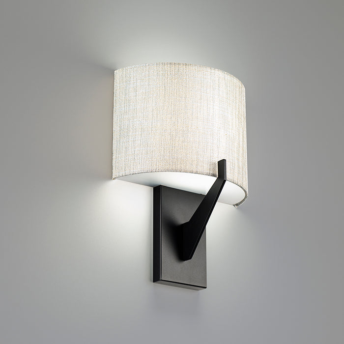 W.A.C. Lighting WS-47108-27-BK LED Wall Sconce, Black