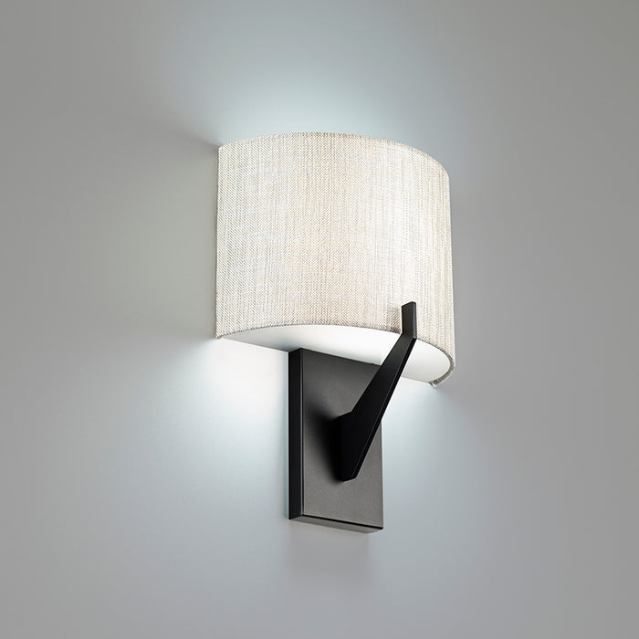 W.A.C. Lighting WS-47108-30-BK LED Wall Sconce, Black