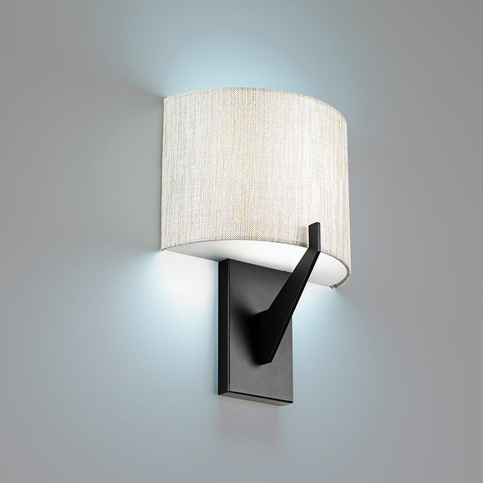 W.A.C. Lighting WS-47108-35-BK LED Wall Sconce, Black