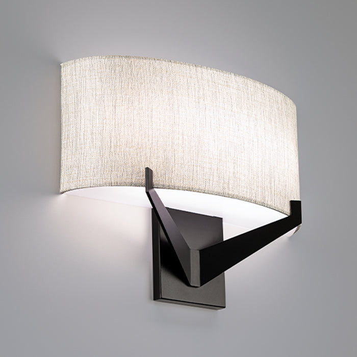 W.A.C. Lighting WS-47116-27-BK LED Wall Sconce, Black