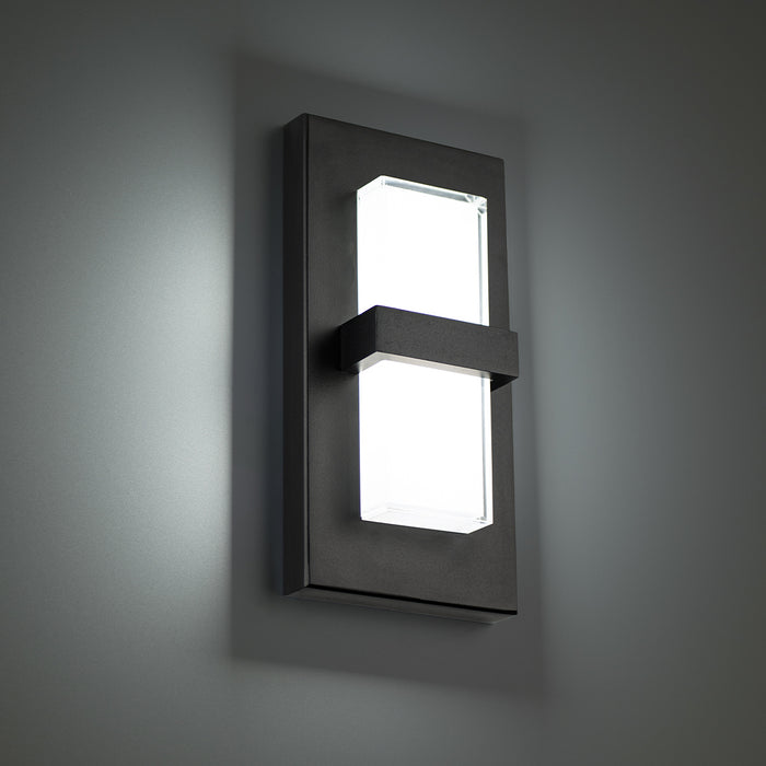 W.A.C. Lighting WS-W21110-35-BK LED Outdoor Wall Light, Black