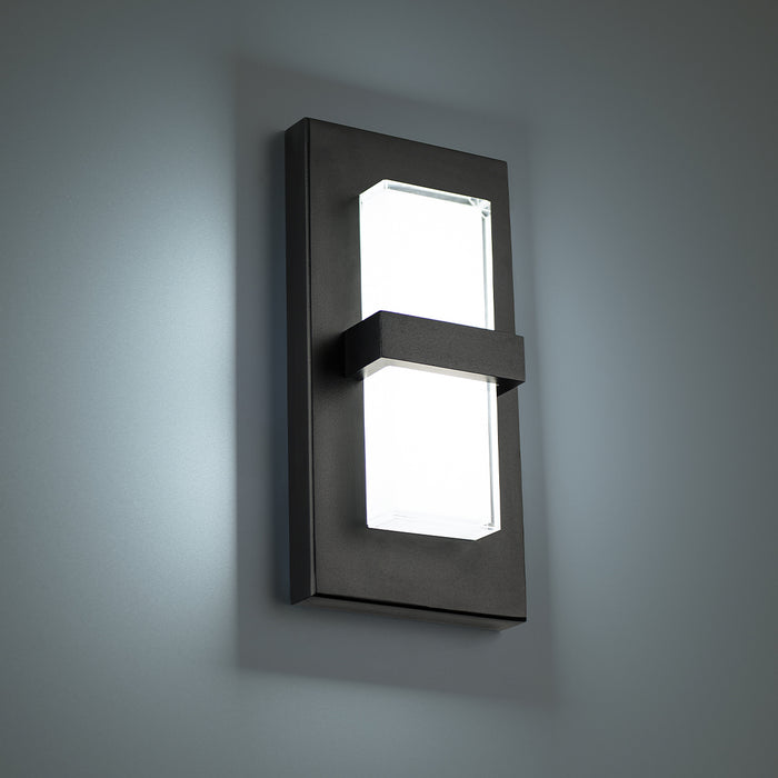 W.A.C. Lighting WS-W21110-40-BK LED Outdoor Wall Light, Black