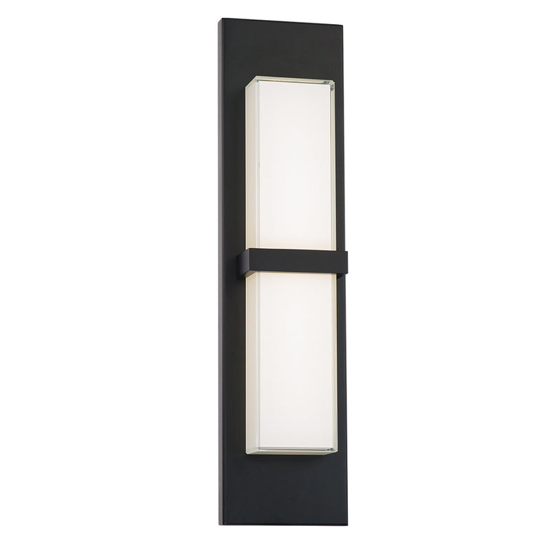 W.A.C. Lighting WS-W21122-35-BK LED Outdoor Wall Light, Black