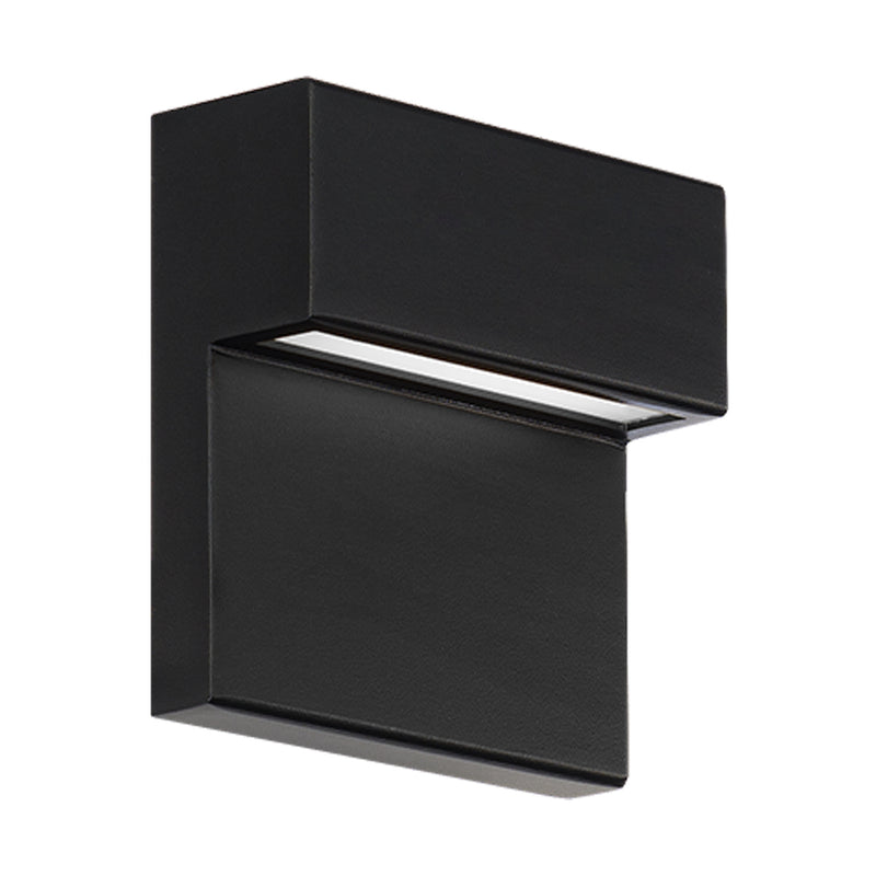 W.A.C. Lighting WS-W25106-30-BK LED Outdoor Wall Light, Black