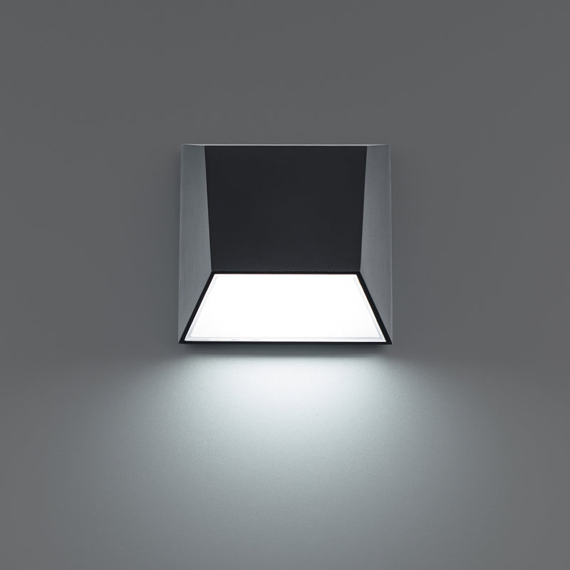 W.A.C. Lighting WS-W27106-40-BK LED Outdoor Wall Light, Black