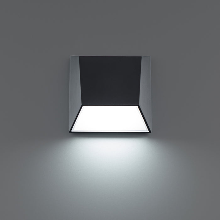 W.A.C. Lighting WS-W27106-40-BK LED Outdoor Wall Light, Black