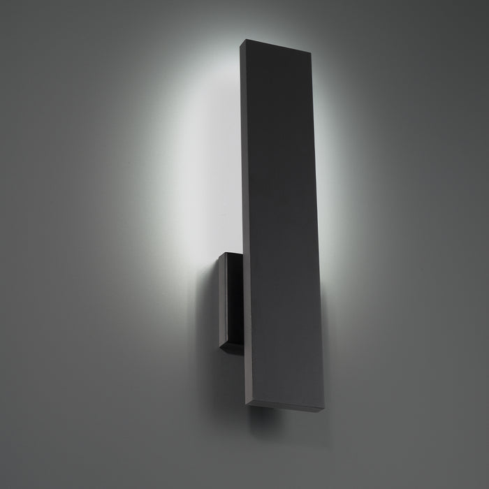 W.A.C. Lighting WS-W29118-35-BK LED Outdoor Wall Light, Black