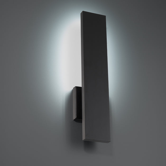 W.A.C. Lighting WS-W29118-40-BK LED Outdoor Wall Light, Black