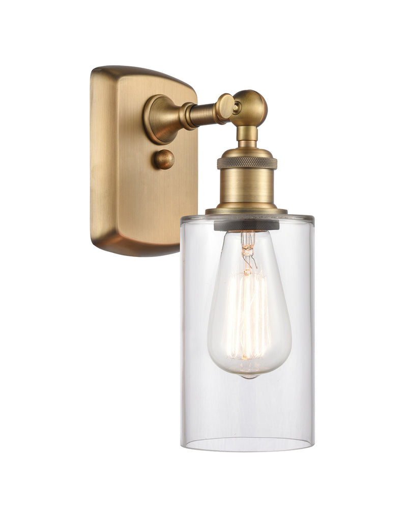 Innovations 516-1W-BB-G802 One Light Wall Sconce, Brushed Brass