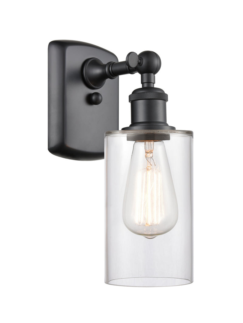 Innovations 516-1W-BK-G802 One Light Wall Sconce, Matte Black