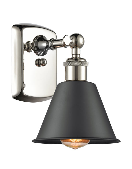 Innovations 516-1W-PN-M8-LED LED Wall Sconce, Polished Nickel