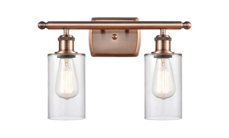 Innovations 516-2W-AC-G802-LED LED Bath Vanity, Antique Copper
