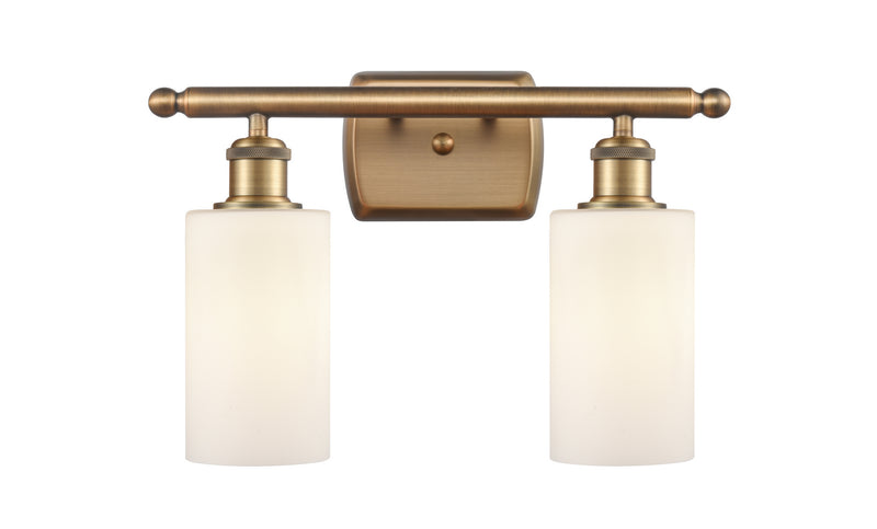 Innovations 516-2W-BB-G801 Two Light Bath Vanity, Brushed Brass