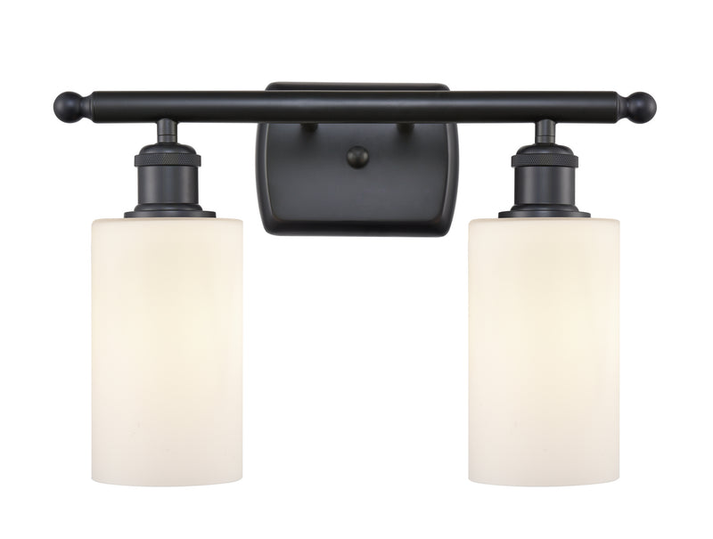Innovations 516-2W-BK-G801 Two Light Bath Vanity, Matte Black