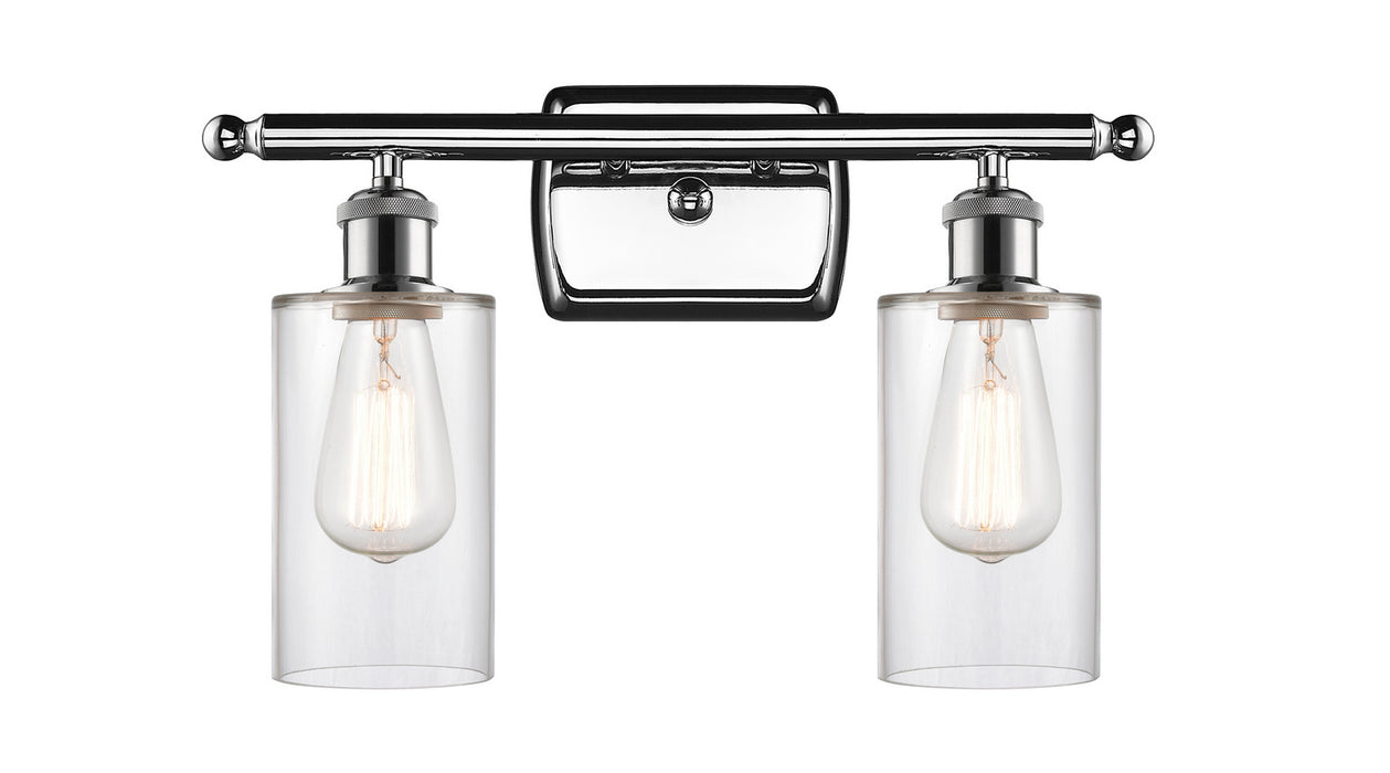 Innovations 516-2W-PC-G802 Two Light Bath Vanity, Polished Chrome