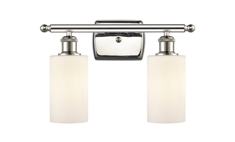Innovations 516-2W-PN-G801 Two Light Bath Vanity, Polished Nickel