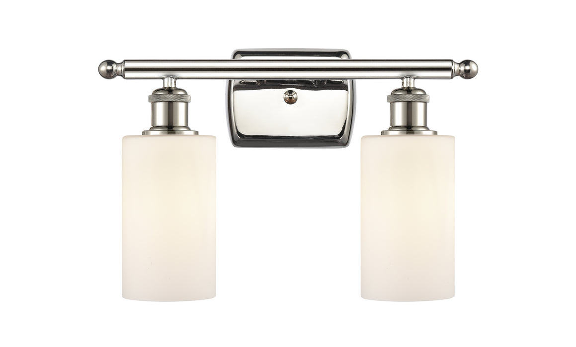 Innovations 516-2W-PN-G801 Two Light Bath Vanity, Polished Nickel