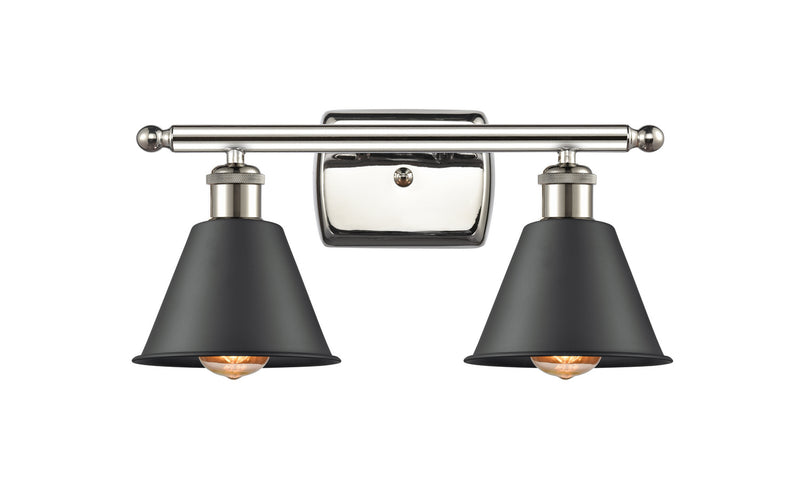 Innovations 516-2W-PN-M8-LED LED Bath Vanity, Polished Nickel