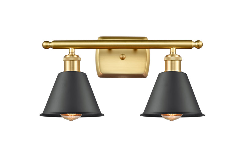 Innovations 516-2W-SG-M8-LED LED Bath Vanity, Satin Gold